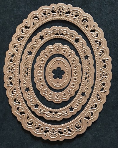 Floral ovals nesting frames - ovals,