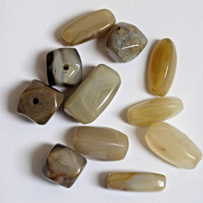 Agate gemstone beads, mixed