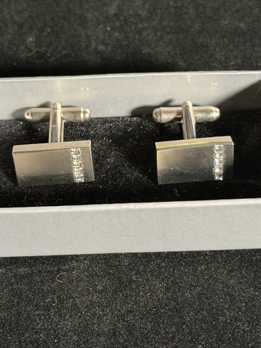 Designer cuff links silver - cuff,