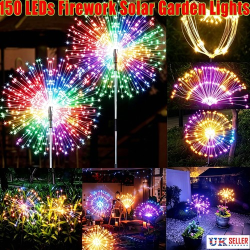 150led solar power firework - 8x,
