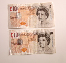 2 x OLD £10 POUND NOTES