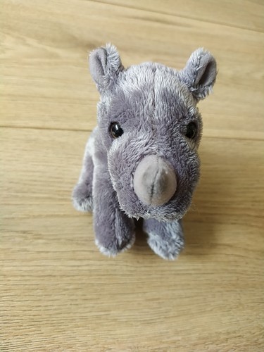 Grey rhino soft toy - toy, plush
