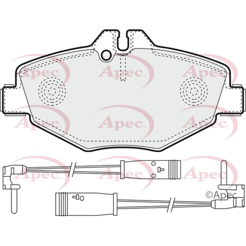 Brake pads set for - set, mercedes