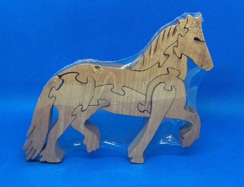 Wooden prancing horse scroll - "prancing,