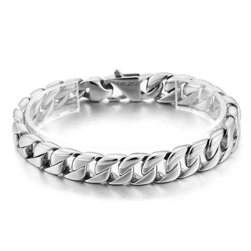 Men bracelet silver - bracelet, panzer