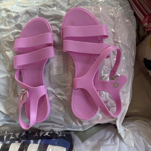 Pink jelly shoes size - pink,