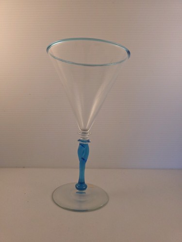 Steuben shaped goblets with - steuben, v-shaped