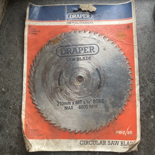 Draper 210mm 60t circular - 210mm,