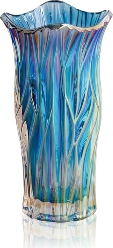 Glass flower vase - glass, tall