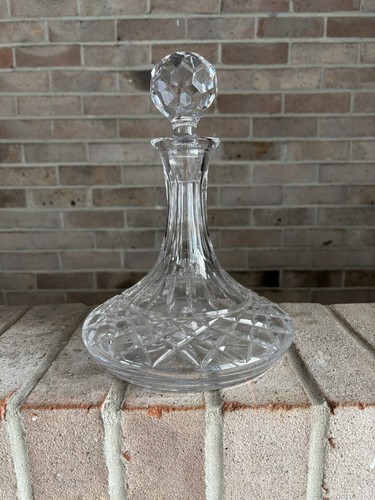 Vintage cut crystal decanter - vintage,