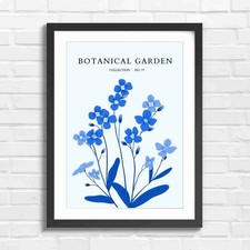 Botanical Garden Blue Flowers