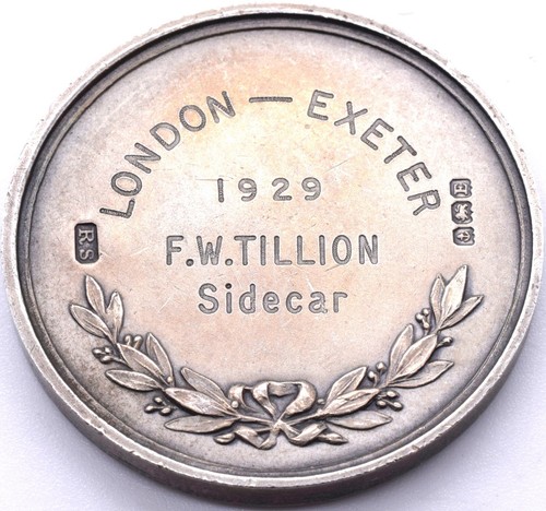 Silver medal motor cycling - silver,