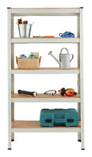 5 Tier Grey Steel Heavy Duty Garage Shelving Unit | Storage Racking