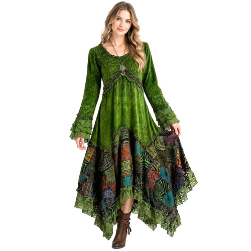 Beautiful handmade boho velvet - handmade,