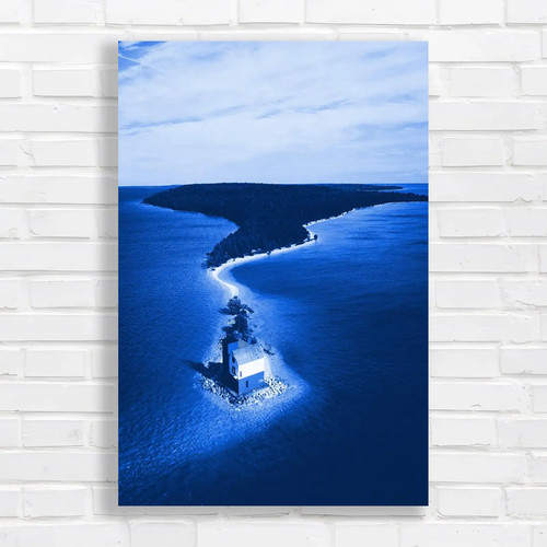 Vibrant coastal lighthouse - vibrant,