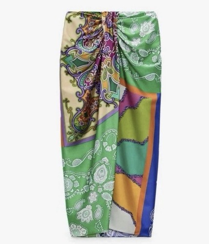 Zara printed high waisted - zara,