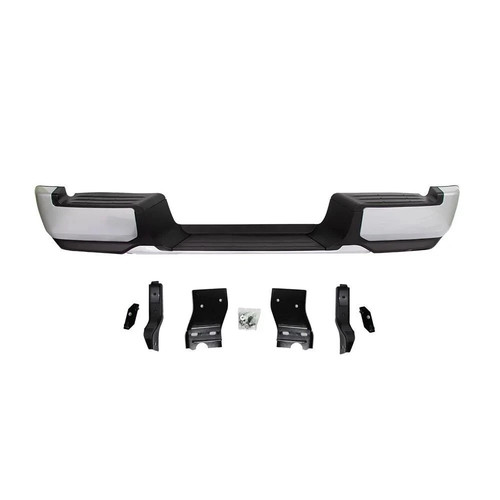 Replacement silver rear bumper - silver,