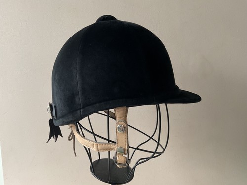 Hickstead black velvet riding - black,