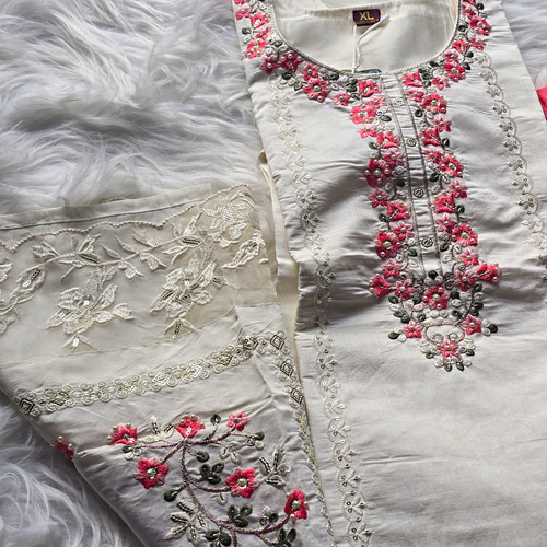 Embroidered salwar kameez suit - embroidered,