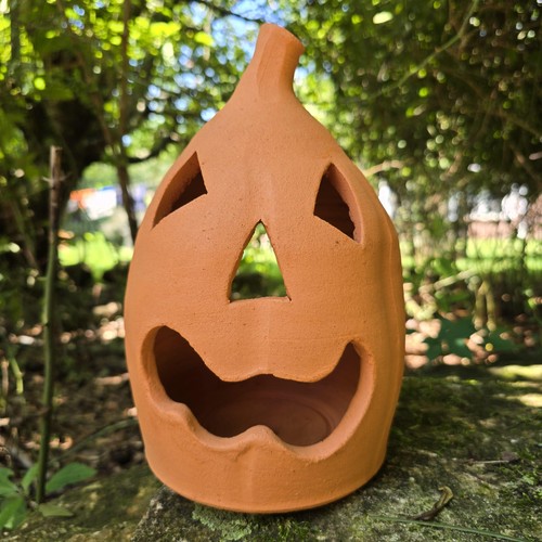 Folk pottery jack lantern - folk,