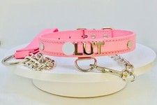 Bdsm collar lead  set pink