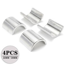 4X 22mm to 28mm Motorcycle Handlebar Clamp Conversion Shim Reducer Spacer