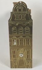 M&S Musical Biscuit Tin Gold Town House 2021 (Empty) Marks & Spencer