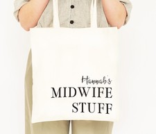 Personalised Midwife Tote Bag