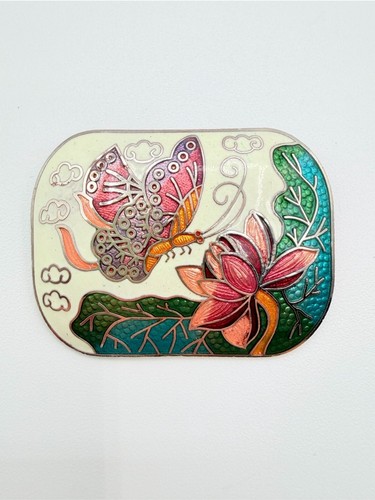 Vintage cloisonné butterfly - vintage,