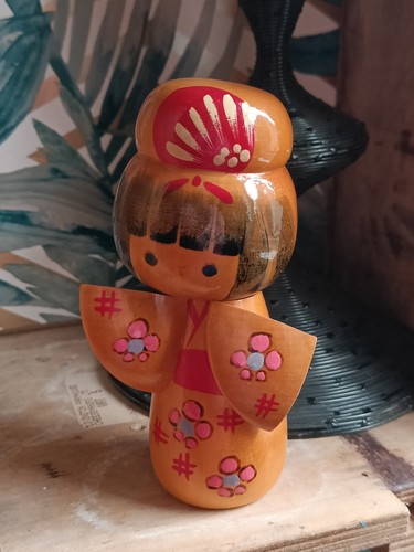 Japanese kokeshi wooden doll - japanese,