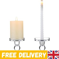 2 Pcs Crystal Glass Candle