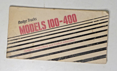 Dodge trucks models 100 400 - dodge, 100-400