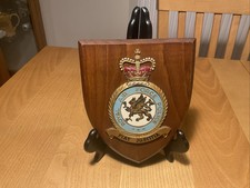 1980’s Royal Airforce Police Hand Painted Shield Plaque Office Mancave