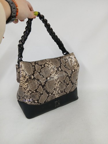 Moda pelle snake skin black - in,