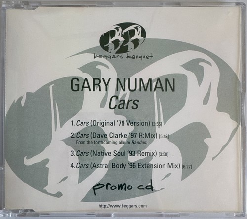 Gary numan cars track promo - cars, 4-track