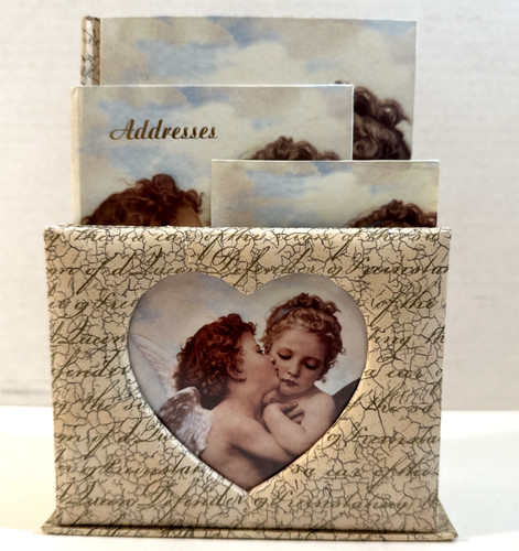 Angels cherubs gift desk set - cherubs,