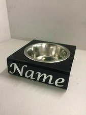 Dog Bowl Stand Personalised 4