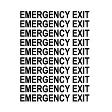10 X EMERGENCY EXIT COACH BUS