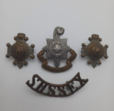 The Royal Sussex Regiment Badge Collection, Approx. WWI, Good Condition