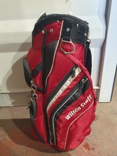 Wilson Staff Cart Bag. 14 Way Divider. Red Black. Wilson Staff Golf Bag