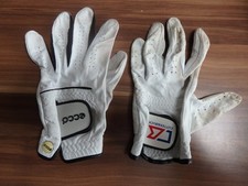 3 x men’s leather golf gloves, sizes M & L.  Galvin Green, Ecco, Cutter & Buck.