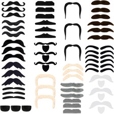 Fake Moustache 66 Pcs Fake