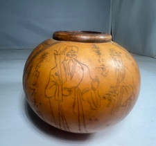 Intricately carved gourd - intricately,