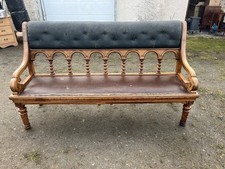 Victorian Oak Bench / Scottish