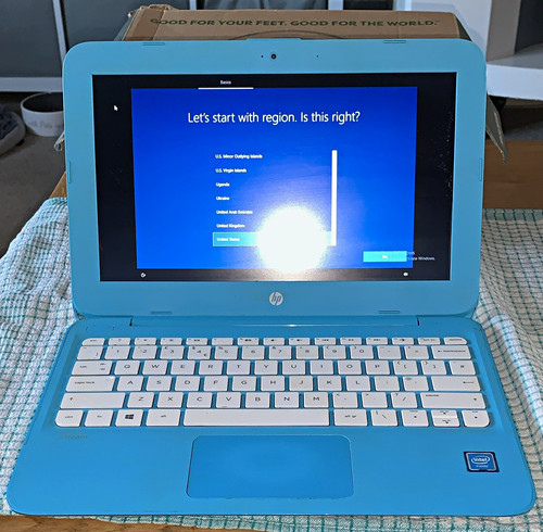 Stream blue laptop intel - hp,