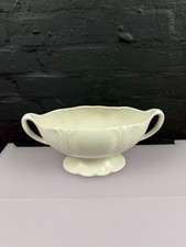 Vintage 1187-1 Beswick Art Deco Cream Mantle Vase 13" Handle to Handle 6" High