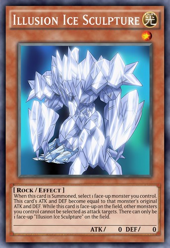 Illusion ice sculpture anime - ice,
