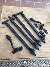 Vintage Cast Iron Black Window Stays & handles etc Reclaimed  Window Fittings.