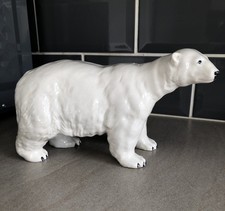 Vintage 1950s Beswick Polar Bear. 4.75 inch Tall. 8 inch Long.