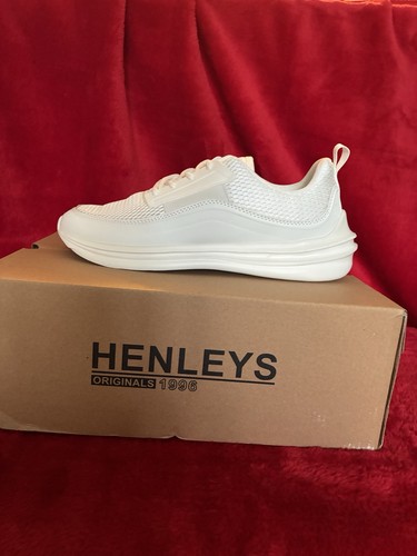 Henleys white low top lace - henleys,